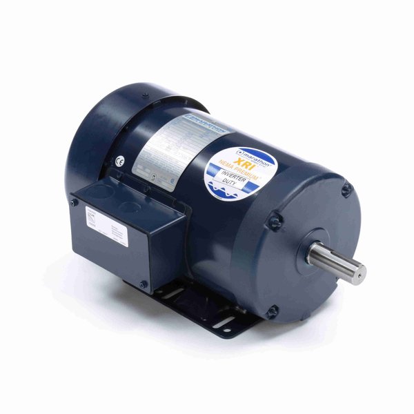 Marathon General Purpose Motor, 1 HP, 3 phase, 1200 RPM, 230/460 V, 145T Frame, TEFC E2102